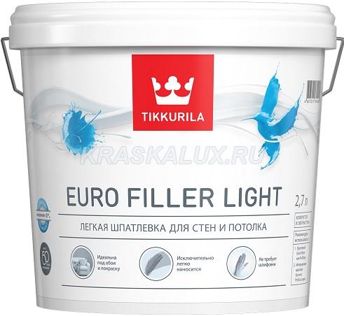 Euro Filler Light / Евро Филлер Лайт Легкая шпатлевка для стен и потолка.