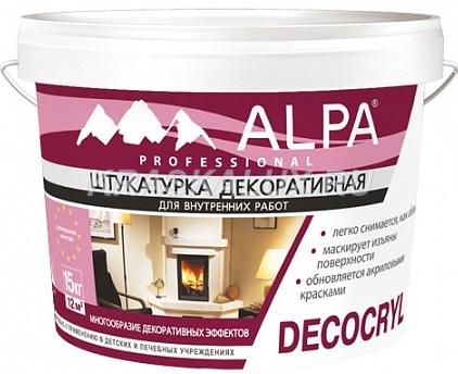 Alpa Decocryl Декоративная штукатурка на основе целлюлозы для внутренних работ