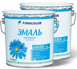 Алкидная полуматовая эмаль Finncolor Garden 30