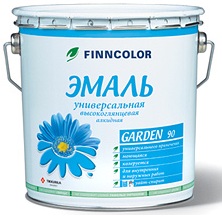 Алкидная глянцевая Finncolor эмаль Garden 90