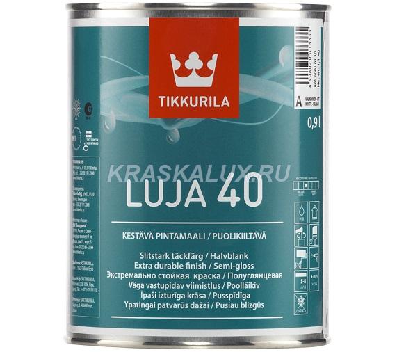 Luja 40 / Луя 40 полуглянцевая краска для влажных помещений
