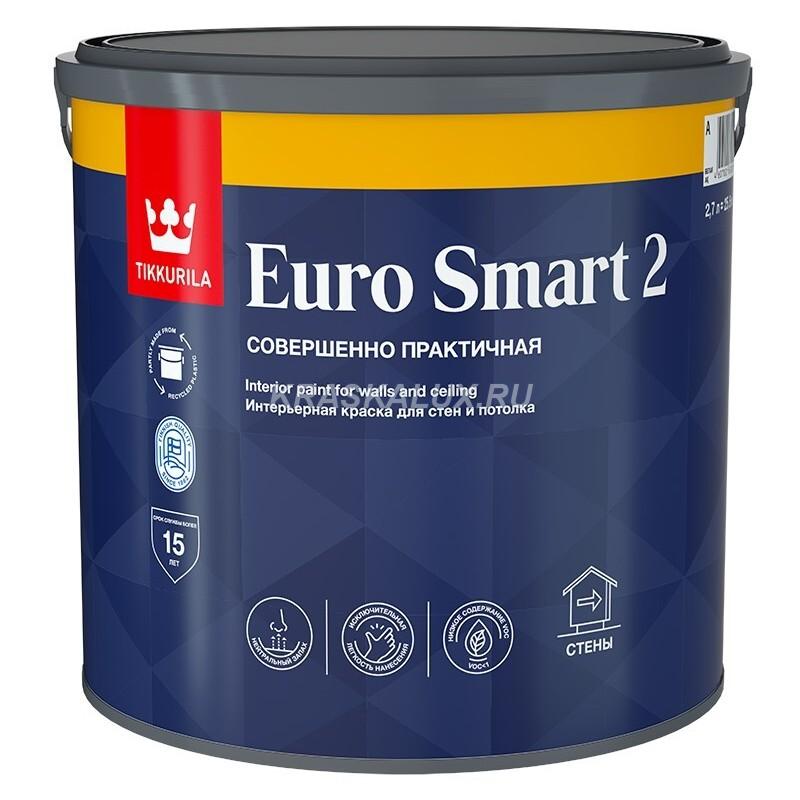 Euro Smart 2 / Евро Смарт 2 интерьерная краска для стен и потолка