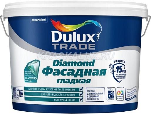 Dulux Diamond Фасадная Гладкая краска по бетону для наружных работ