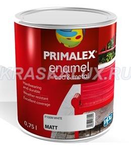 PRIMALEX Enamel Wood & Metal Алкидная Эмаль для металла и дерева